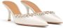 Malone Souliers Gwyn crystal-embellished satin mules White - Thumbnail 2