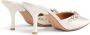 Malone Souliers Gwyn crystal-embellished satin mules White - Thumbnail 3