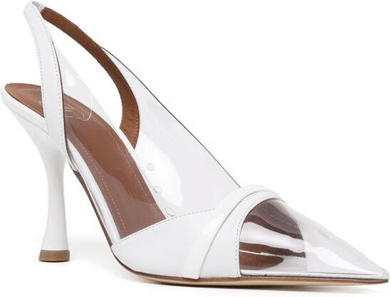 Malone Souliers Ira pointed pumps White