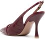 Malone Souliers Jama 90mm crocodile-embossed leather pumps Red - Thumbnail 3