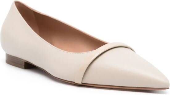 Malone Souliers Jhene leather ballerina shoes Neutrals