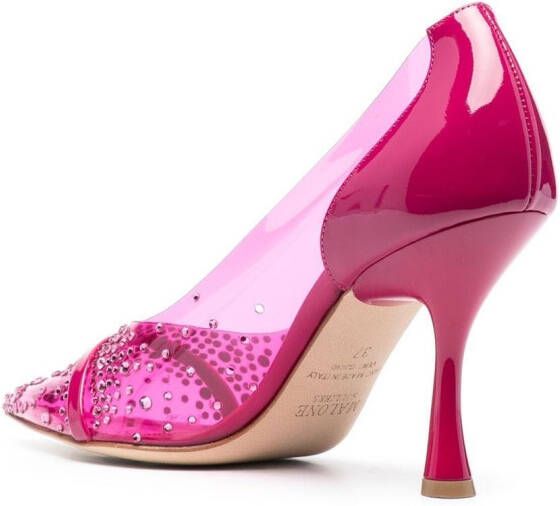 Malone Souliers Joan 90mm pointed pumps Pink