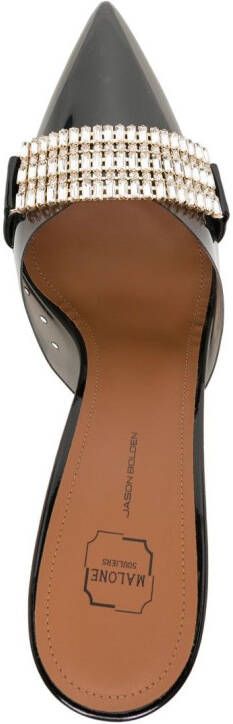 Malone Souliers Joelle 90mm leather mules Grey