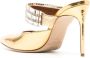Malone Souliers Jolie 90mm leather mules Gold - Thumbnail 3