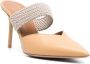 Malone Souliers Maisie 90mm leather mules Neutrals - Thumbnail 2