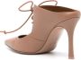Malone Souliers Marcia 90mm lace-up leather mules Neutrals - Thumbnail 3