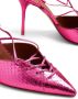 Malone Souliers Marianna 85mm embossed lizard-skin pumps Pink - Thumbnail 5