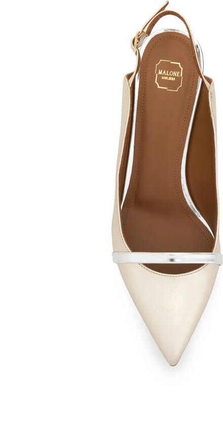 Malone Souliers Marion 60mm pointed pumps Gold
