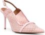 Malone Souliers Marion 85mm mesh slingback pumps Pink - Thumbnail 2