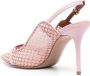 Malone Souliers Marion 85mm mesh slingback pumps Pink - Thumbnail 3
