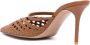 Malone Souliers Marla 80mm woven mules Brown - Thumbnail 3
