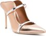 Malone Souliers Maureen 115mm leather mules Gold - Thumbnail 2