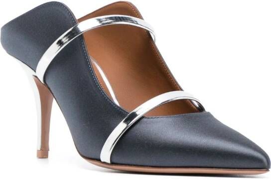 Malone Souliers Maureen 70mm leather mules Grey
