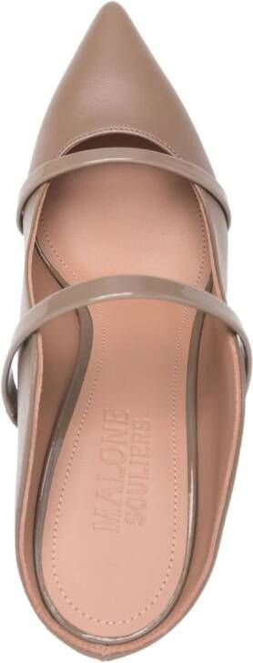 Malone Souliers Maureen 70mm leather mules Neutrals