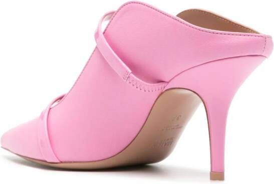 Malone Souliers Maureen 70mm leather mules Pink