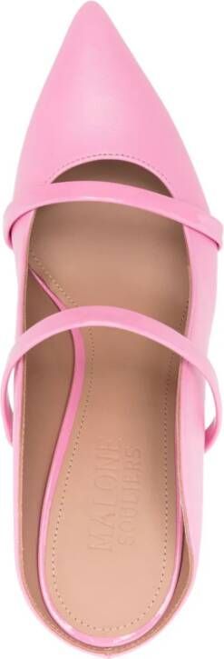 Malone Souliers Maureen 70mm leather mules Pink