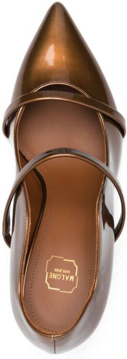 Malone Souliers Maureen 70mm leather pumps Brown
