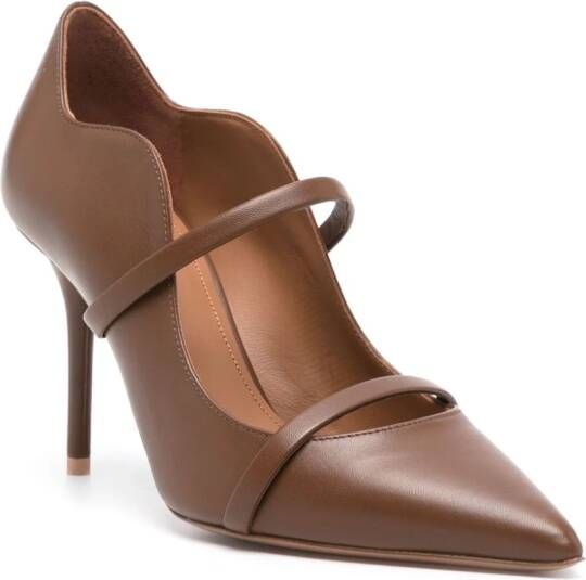 Malone Souliers Maureen 85mm leather pumps Brown