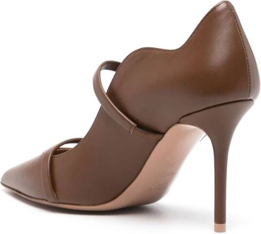 Malone Souliers Maureen 85mm leather pumps Brown