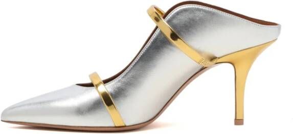 Malone Souliers Maureen 90 mm mules Silver