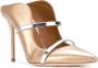 Malone Souliers Maureen 100mm leather mules Metallic - Thumbnail 2