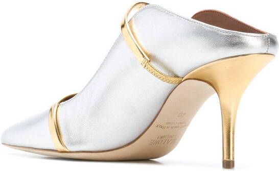 Malone Souliers Maureen 90 mm mules Silver - Picture 3
