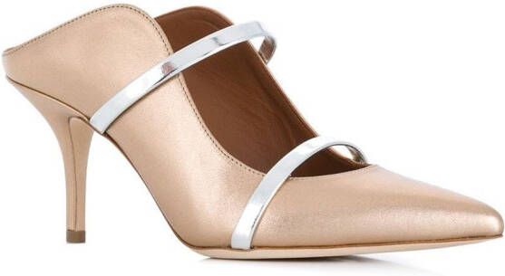 Malone Souliers Maureen pointed mules Gold