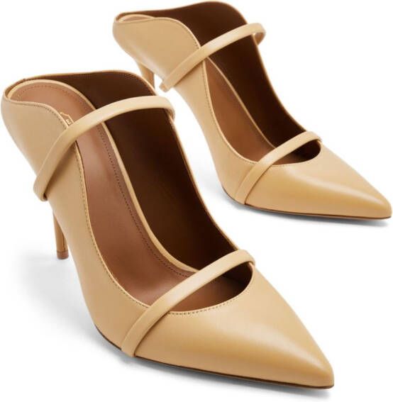 Malone Souliers Maureen pointed-toe leather mules Neutrals