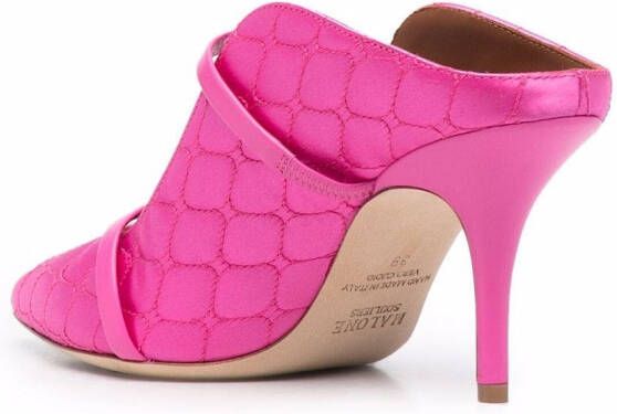 Malone Souliers Maureen quilted mules Pink