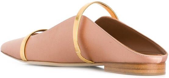 Malone Souliers Maureene pointed strap mules Neutrals