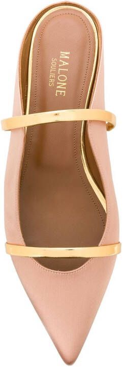 Malone Souliers Maureene pointed strap mules Neutrals