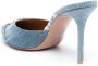 Malone Souliers Missy 100mm pointed-toe mules Blue - Thumbnail 3