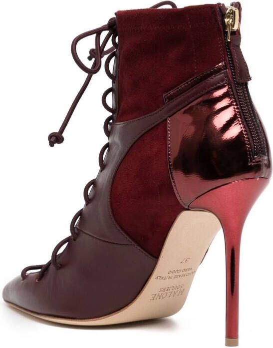 Malone Souliers Montana 100mm booties Red