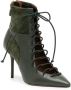 Malone Souliers Montana 85mm panelled lace-up boots Green - Thumbnail 2