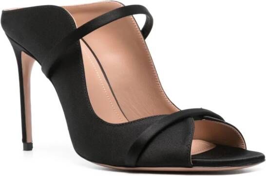 Malone Souliers Noah 90mm satin sandals Black