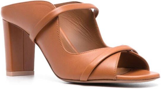 Malone Souliers Norah 70mm leather mules Brown
