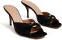 Malone Souliers Patricia 70mm crystal-embellished satin mules Black - Thumbnail 2