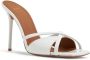 Malone Souliers Penn 85mm patent leather mules White - Thumbnail 2
