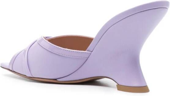 Malone Souliers Perla 85mm wedge sandals Purple