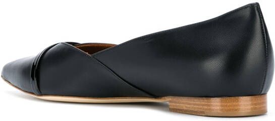 Malone Souliers pointed-toe leather pumps Black
