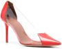 Malone Souliers PVC 85mm stiletto leather pumps Red - Thumbnail 2
