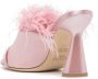 Malone Souliers Rima 95 feather detail mules Pink - Thumbnail 3