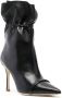 Malone Souliers ruched pointed boots Black - Thumbnail 2