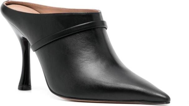 Malone Souliers Shai 90mm leather mules Black