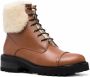 Malone Souliers shearling-trim ankle boots Brown - Thumbnail 2