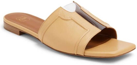 Malone Souliers Silvia slip-on leather sandals Neutrals