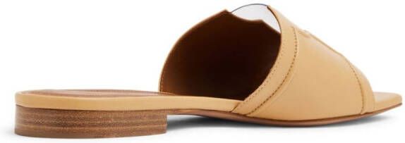 Malone Souliers Silvia slip-on leather sandals Neutrals