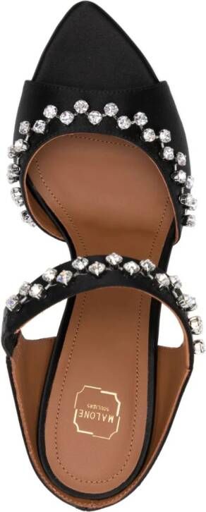 Malone Souliers Tala 90mm crystal-embellished sandals Black