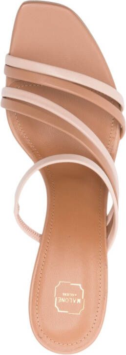 Malone Souliers Tami 90 two-tone 90mm mules Neutrals