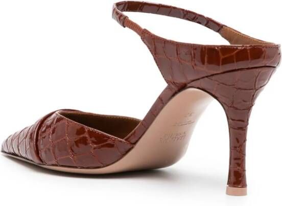 Malone Souliers Uma 80mm leather pumps Brown